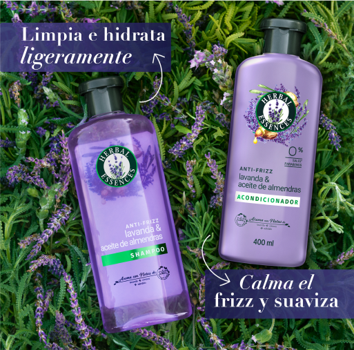 Herbal Essences Ingrediente Lavanda & Aceite de Almendras